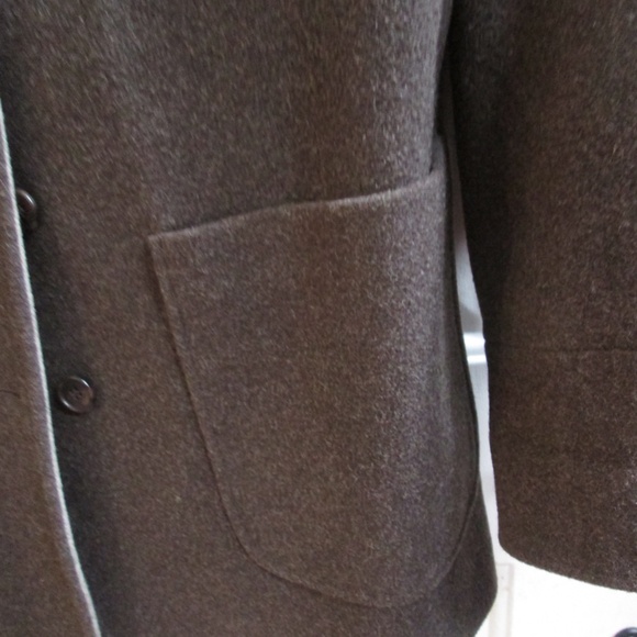 Vtg FORECASTER women's gray thigh length WOOL Jacket Sz 8 USA Made - Picture 7 of 16